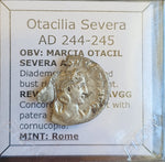 #o103# Roman silver Antoninianus coin of Otacilia Severa from 244-245 AD