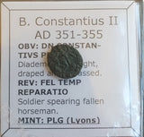 #N564# Roman barbarous Bronze coin issued by Constantius II from 351-355 AD