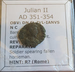 #N404# Roman Bronze coin issued by Julian II from 351-354 AD