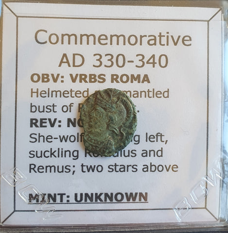 #N558# Commemorative Roman Bronze coin issued by Constantine I from 330-335 AD