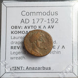 #N993# Roman provincial bronze coin of Commodus, 177-192 AD (Anazarbus)