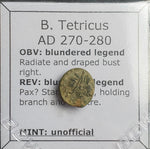 #N721# Roman barbarous issue coin of Tetricus I from 270-280 AD