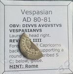 #N226# Roman silver denarius coin of Vespasian from 80-81 AD