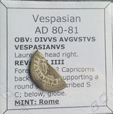 #N226# Roman silver denarius coin of Vespasian from 80-81 AD