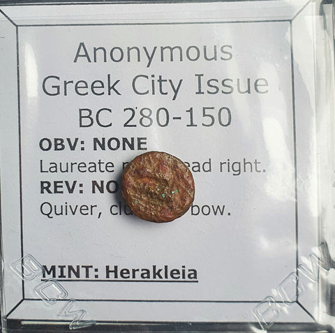 #o353# Anonymous Sicilian Greek coin from Herakleia Minoa, 280-150 BC
