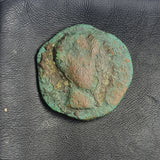 #o372# Anonymous Iberian Greek City Issue Bronze Coin of Castulo from 100-1 BC