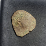 #o218# Spanish Countermarked 4 maravedis coin of Philip IV, 1655 AD