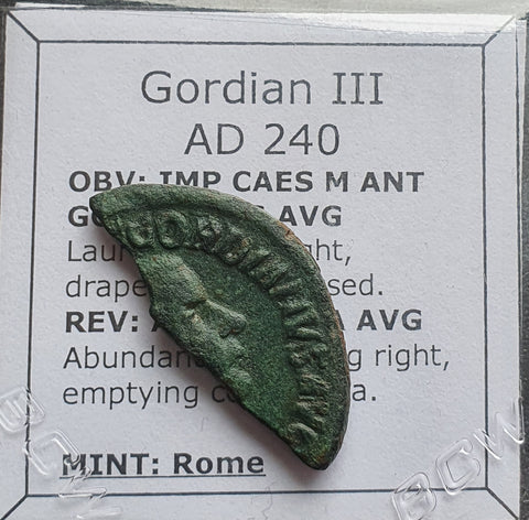 #N796# Large Roman bronze Sestertius coin of Gordian III from 240 AD