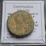 #N791# Roman bronze AE Sestertius coin of Commodus from 190 AD