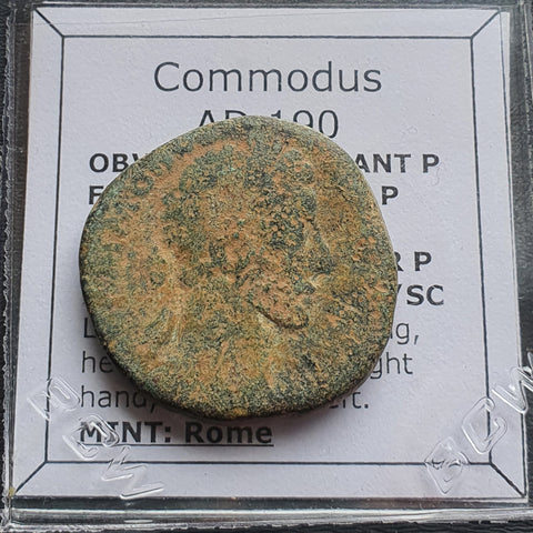 #N791# Roman bronze AE Sestertius coin of Commodus from 190 AD