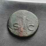 #N937# Roman Ae As coin of Claudius I from 41-42 AD