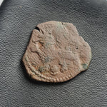 #o124# Spanish Medieval 2 maravedis coin of Philip II from 1580-1591 AD