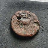 #o136# Anonymous Iberian Greek City Issue Bronze Coin of Castulo from 175-125 BC