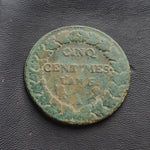 #N307# French Republican copper coin from 1796 AD