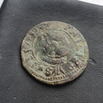 #N684# Spanish Medieval 16 maravedis coin of Philip IV from 1664 AD