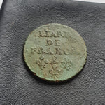 #N306# French copper Liard coin of Louis XIV from 1657 AD