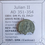 #o146# Roman Bronze coin issued by Julian II from 351-354 AD