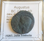 #K118# Roman provincial bronze coin of Augustus from BC 27-14 AD (Spain)