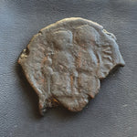 #g977# Byzantine Follis coin of Justin II from 565-578 AD