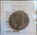 #N779# Roman bronze AE AS coin of Claudius I from 41-42 AD