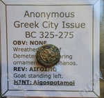 #L738# Anonymous Greek City Issue coin of Aigospotamoi from 325-275 BC