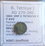 #o189# Roman barbarous issue coin of Tetricus I from 270-280 AD