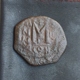 #o184# Byzantine Follis coin of Heraclius from 610-641 AD (Constantinople)