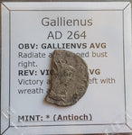 #o303# Roman Antoninianus coin of Gallienus from 264 AD