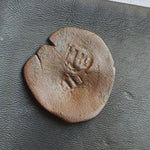 #o222# Spanish Countermarked 4 maravedis coin of Philip IV, 1655 AD