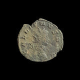 #L302# Roman copper Antoninianus coin of Gallienus, minted between 267-268 AD