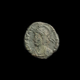 #h983# Commemorative Roman Bronze coin issued by Constantine I from 330-340 AD.