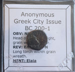 #L697# Anonymous Greek City Issue Bronze Coin from Elaia 200-1 BC