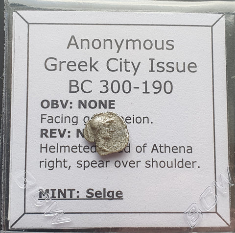 #M434# Anonymous Greek City Issue silver coin from Selge, 300-190 BC