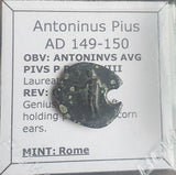 #M918# Roman limes denarius coin Antoninus Pius 149-150 AD