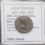 #M947# Roman limes denarius coin of Julia Domna from 198-200 AD