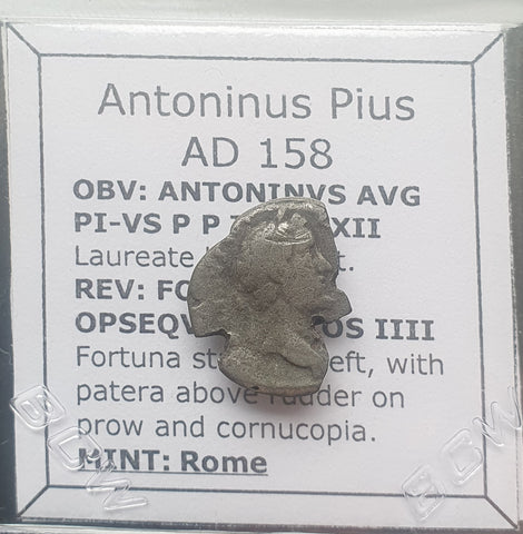 #M926# Roman silver denarius coin of Antoninus Pius from 158-159 AD