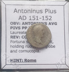 #K856# Roman silver denarius of Antoninus Pius from 151-152 AD