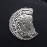 #N011# Roman silver Antoninianus coin of Gordian III from 241-243 AD