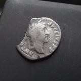 #M976# Roman silver denarius coin of Antoninus Pius from 147 AD