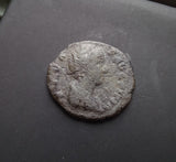 #N014# Roman silver denarius coin of Faustina II from 161-164 AD