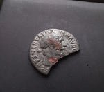 #M997# Roman silver fouree denarius coin of Trajan from 101-102 AD