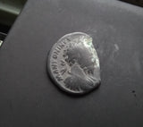 #N022# Roman limes denarius coin of Marcus Aurelius from 173 AD