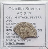 #M952# Roman silver Antoninianus coin of Otacilia Severa from 247 AD