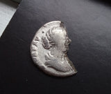 #N053# Roman Silver Denarius coin of Faustina II from 176-180 AD