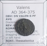 #N046# Roman Bronze coin issued by Valens from 364-375 AD