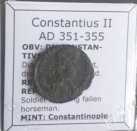 #M589# Roman Bronze coin issued by Constantius II from 351-355 AD