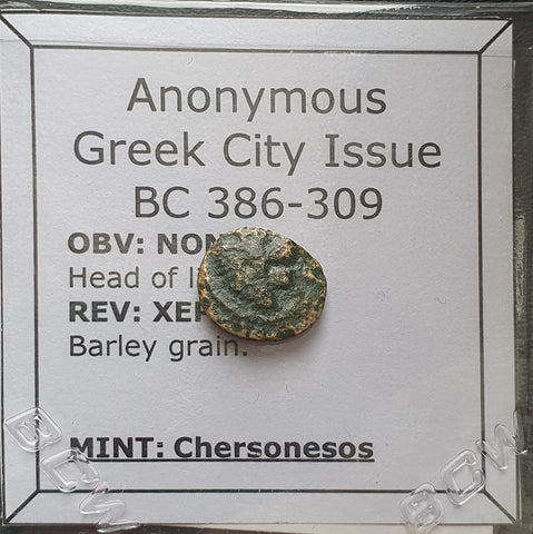 #L621# Anonymous Greek city issue bronze coin from Chersonesos 386-309 BC