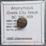 #L625# Anonymous Greek city issue bronze coin from Chersonesos 386-309 BC