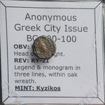 #L870# Anonymous Greek city issue bronze coin from Kyzikos 200-50 BC