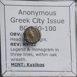 #L870# Anonymous Greek city issue bronze coin from Kyzikos 200-50 BC